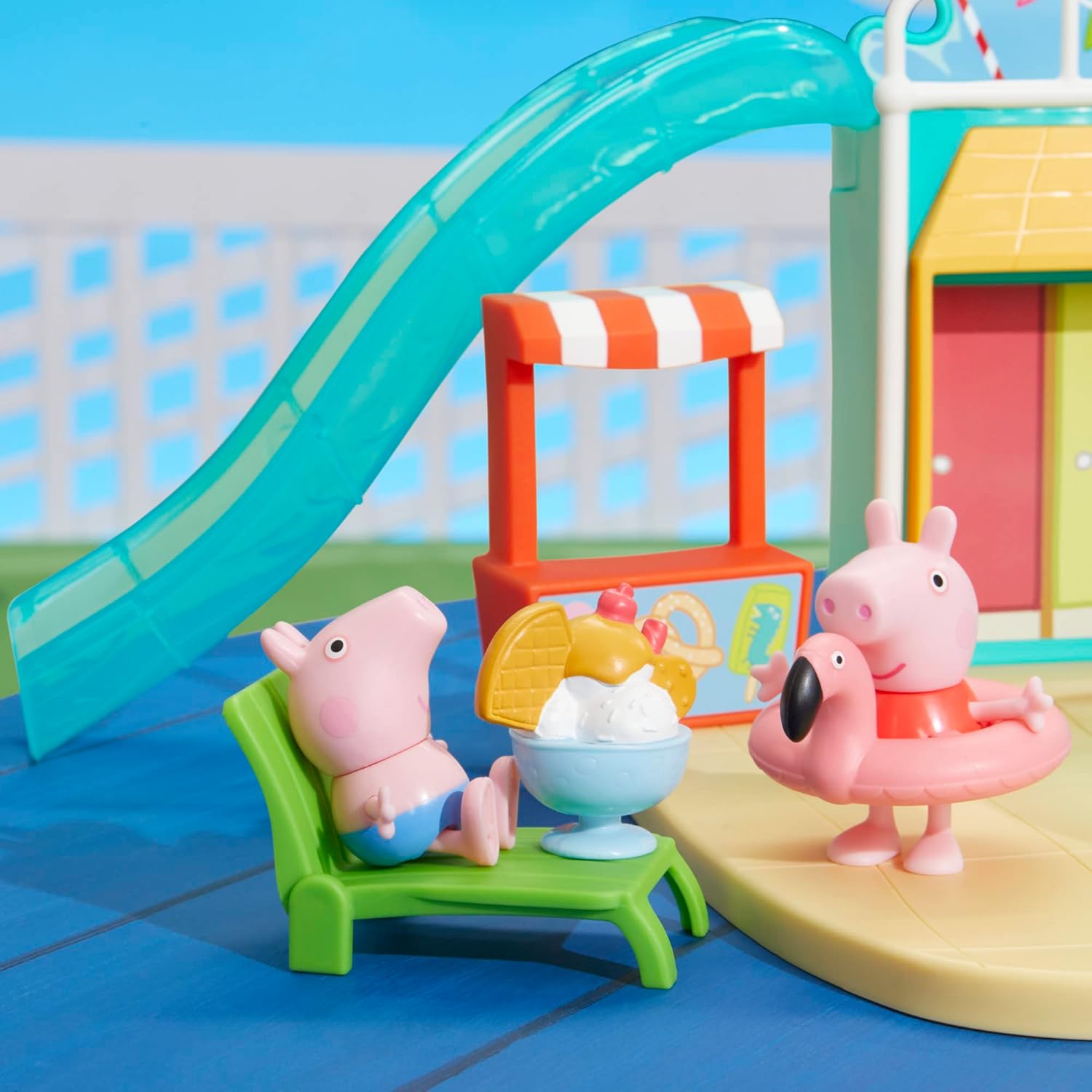 Peppa Pig Waterpark Playset with 2 Figures, Preschool Toys for 3+ Girls and Boys 24hrsmart